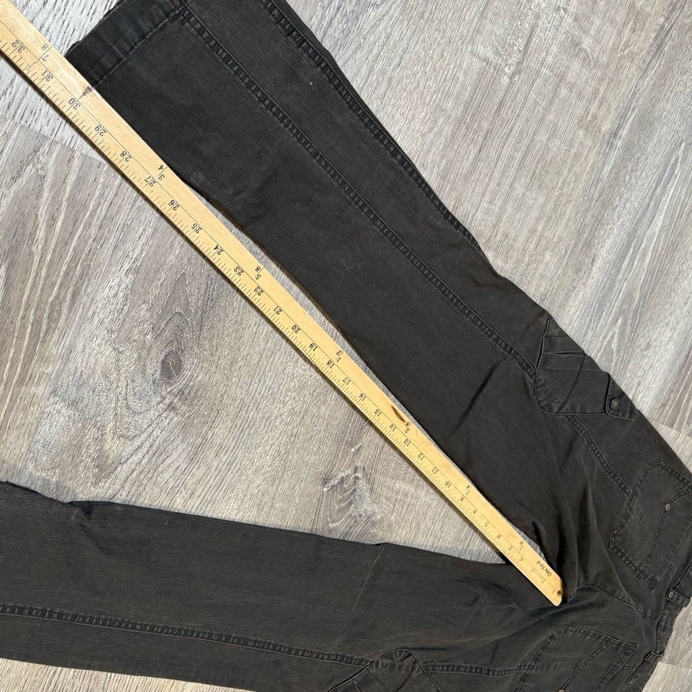 Peruvian Connection Cargo Pants Womens US 2 Slim Pima Ankle Zip - Picture 7 of 9